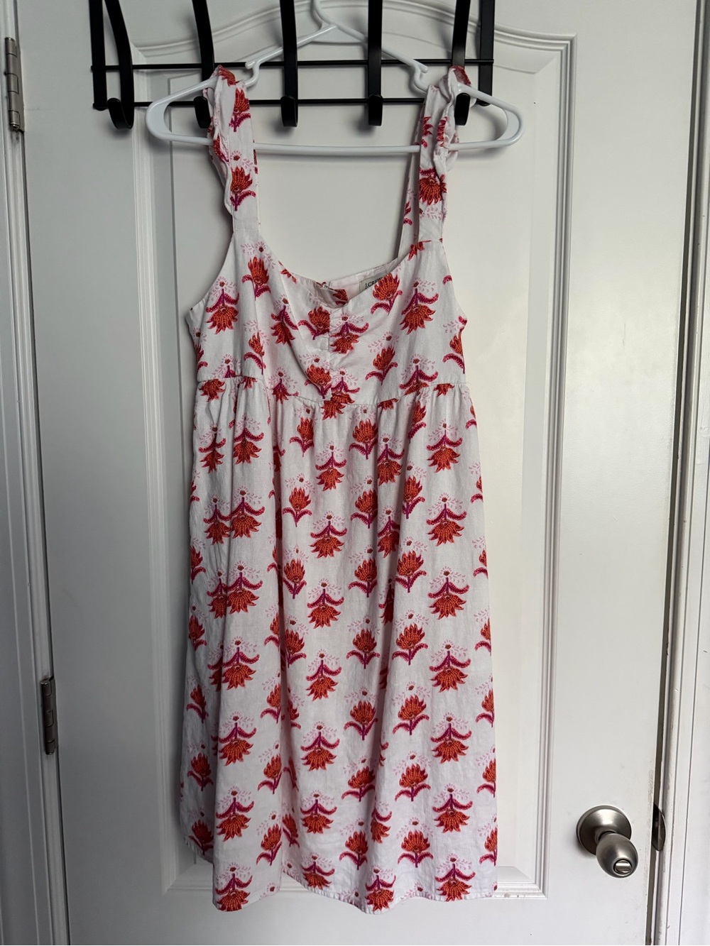 J.Crew Re-Imagined Tie-Strap Floral Block Print Babydoll Dress Size